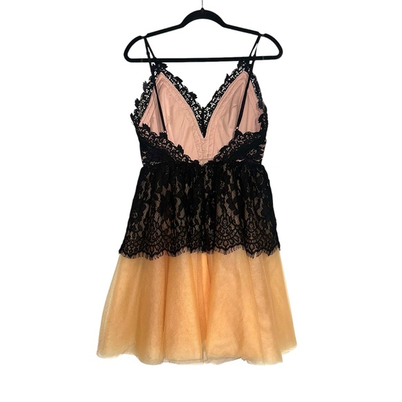 NWT True Decadence Lace Tulle Mesh Overlay Mini Dress SMALL - Picture 4 of 9